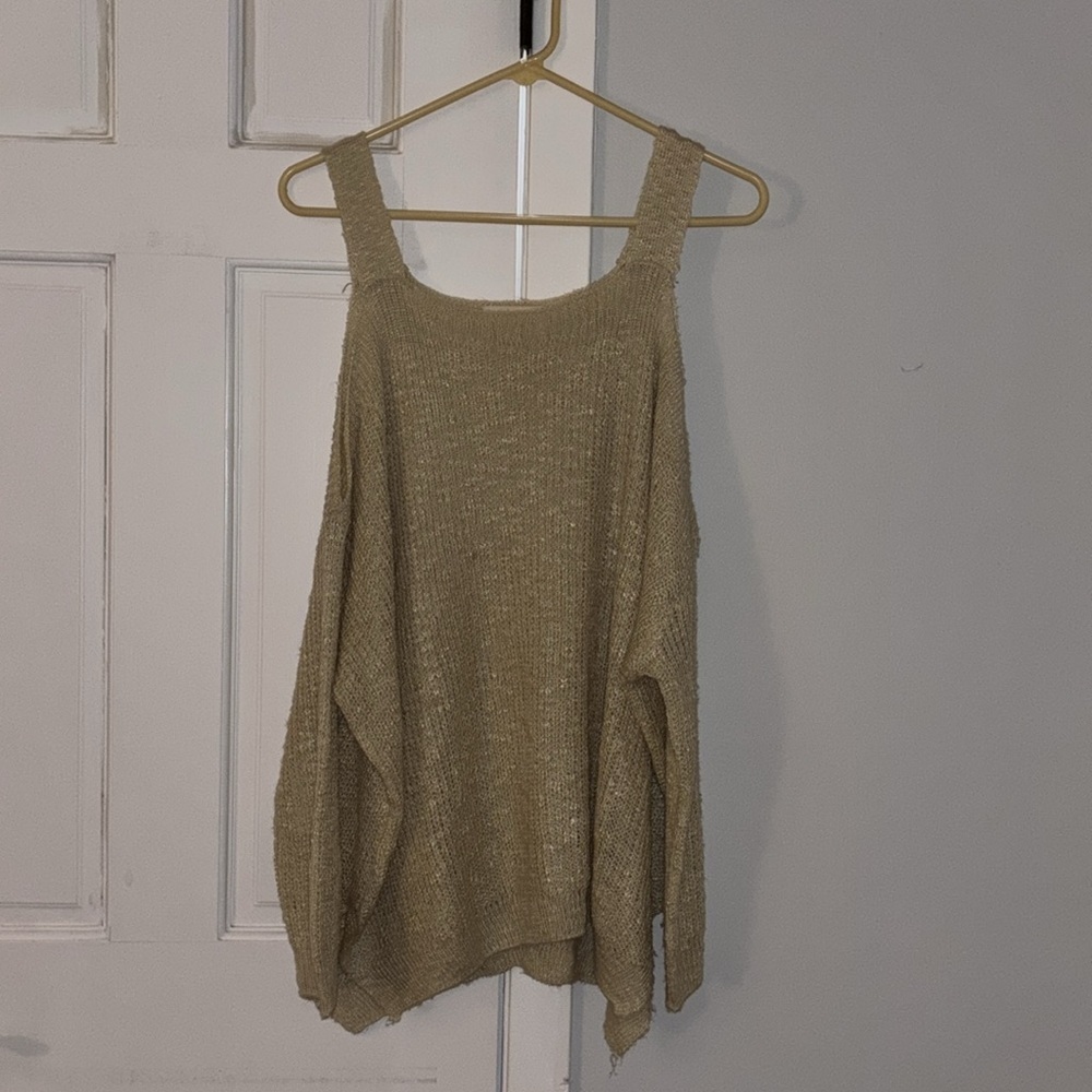 Loose Fitted sweater with sweater straps
